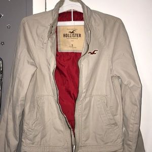 Men’s small tan Hollister Jacket